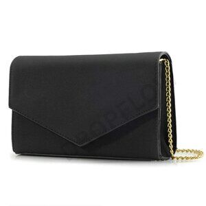 Minimalist Evening Clutch Chain Shoulder Bag Faux Leather Suede Elegant Chic